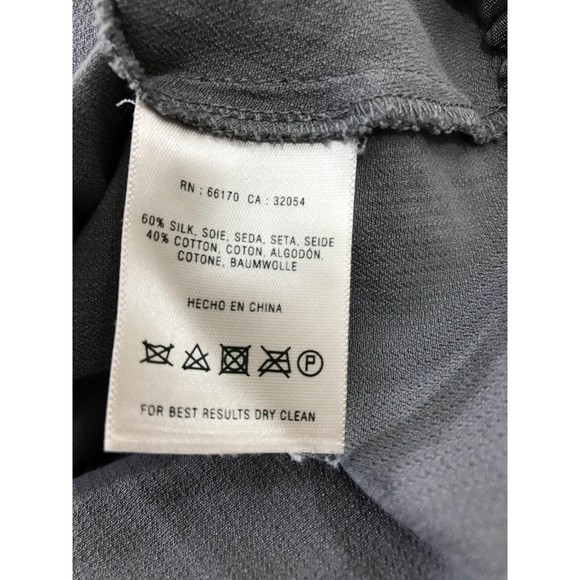 HD in Paris Anthropologie Women's Dress Sheath Gray Tie Silk Blend 4 - Picture 4 of 4